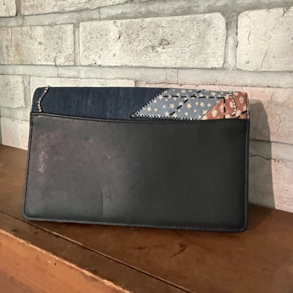 Coach Hayden Foldover Crossbody Clutch With Star Patchwork - Picture 6 of 11